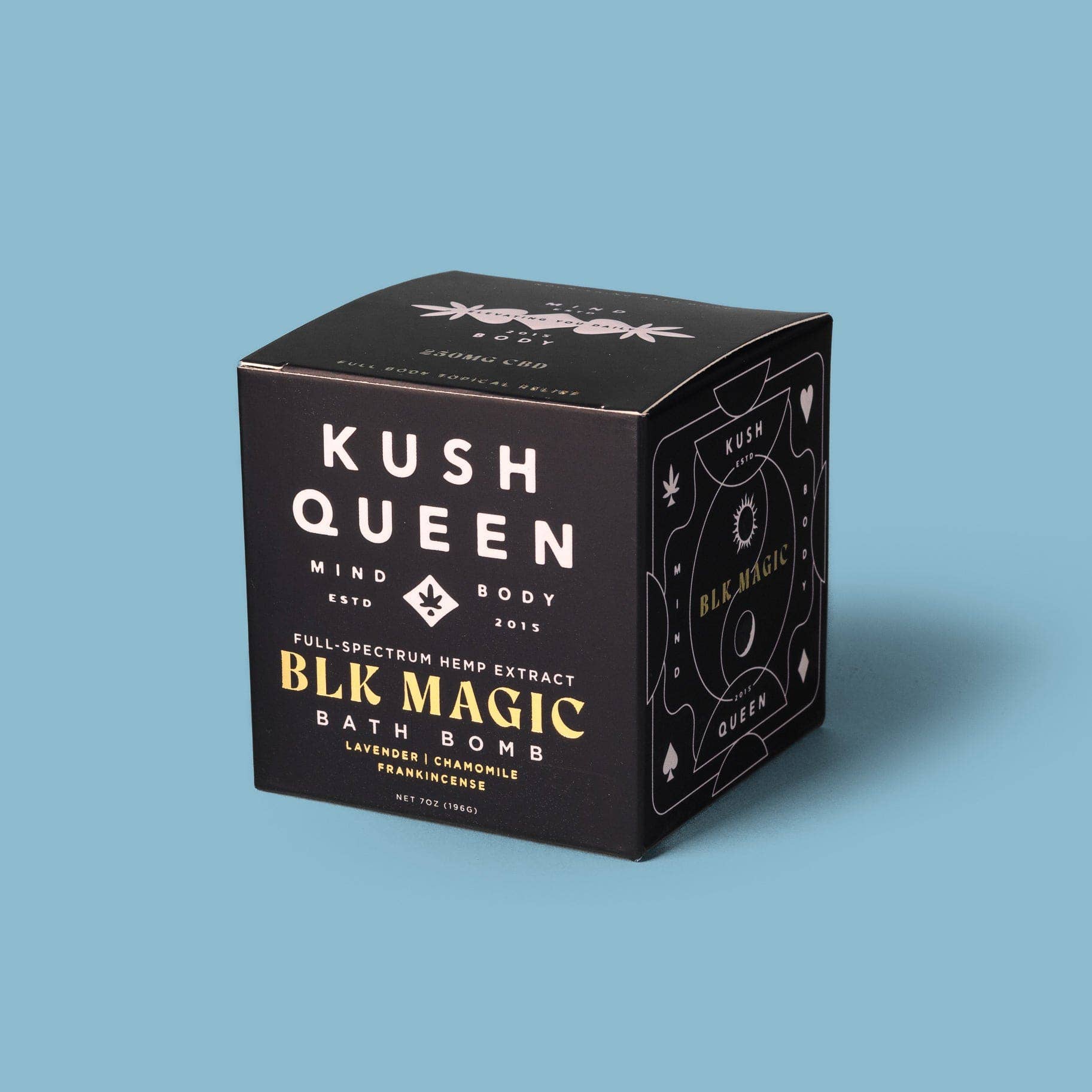 Kush Queen CBD - Wholesale CBD Bath Salts & Soaps - Black Magic 250mg Bath Bomb3