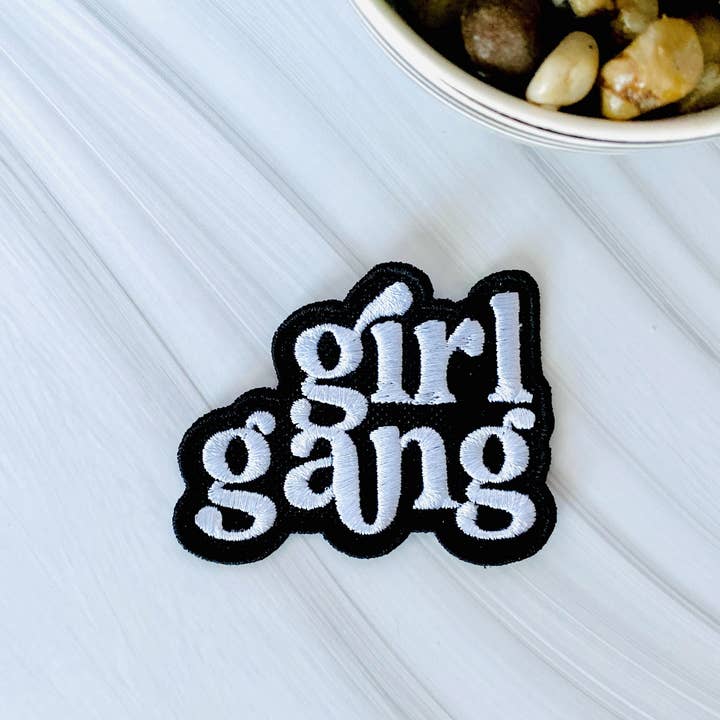 R & R Stitched - Wholesale Patch - Girl gang embroidered iron on hat patch0