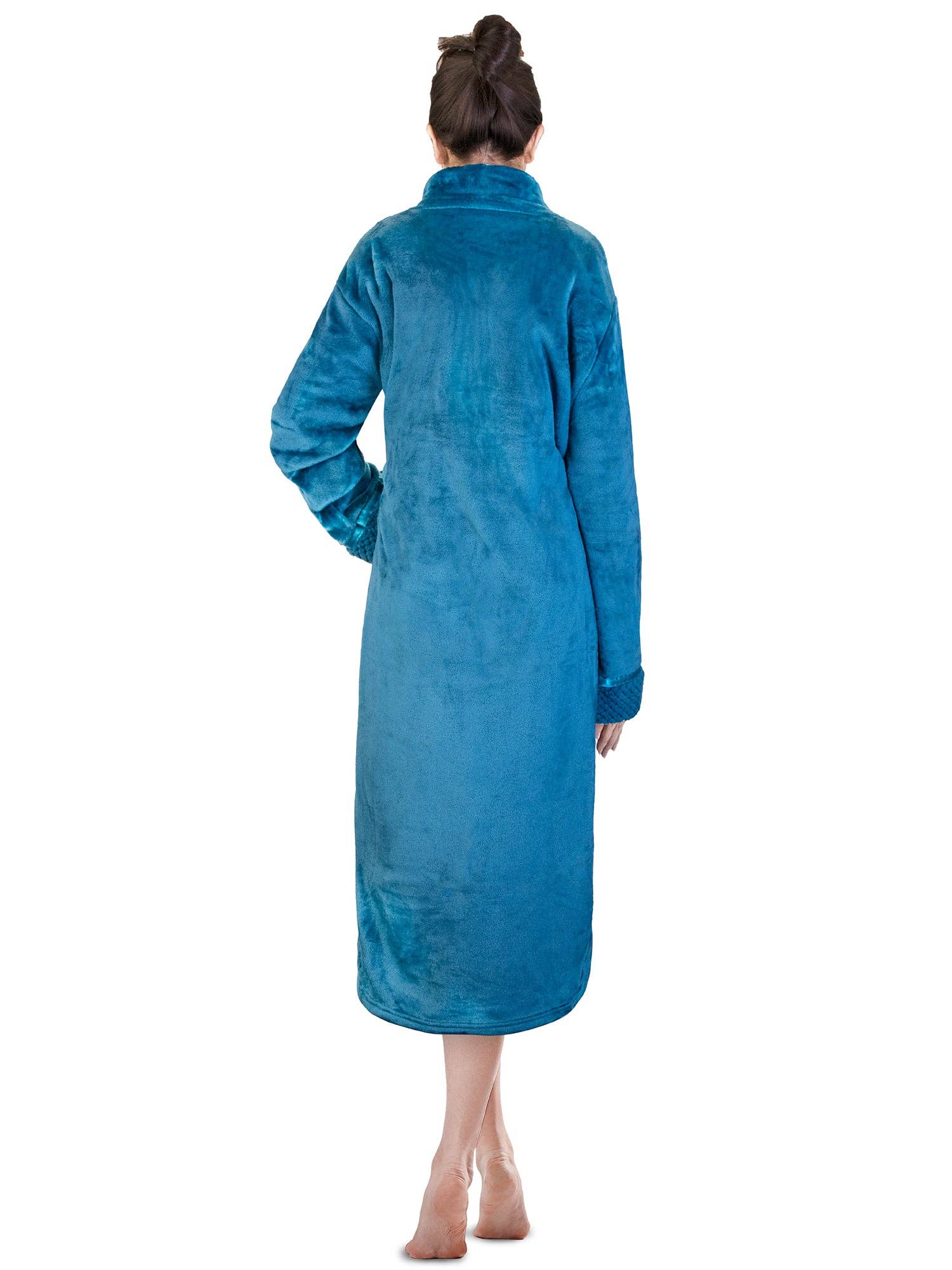 Pavilia - Wholesale Robe - Women's - Women's Housecoat Zipper Robe37
