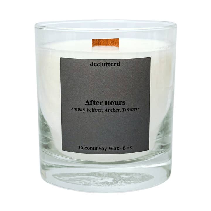 Candle Wood Wick - After Hours - Non Toxic Coconut Soy Wax for wholesale by declutterd
