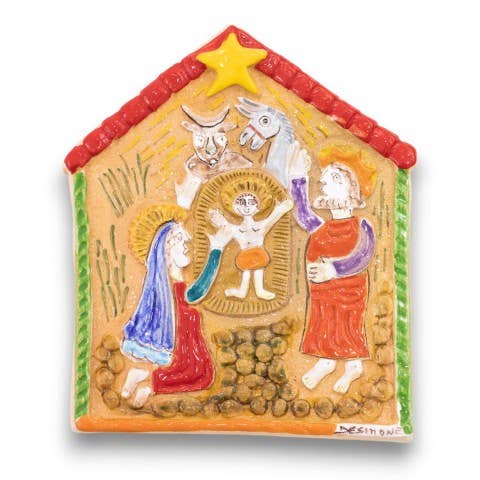 Crèche en Bas-relief PRE401BR pour la vente par Ceramiche De Simone