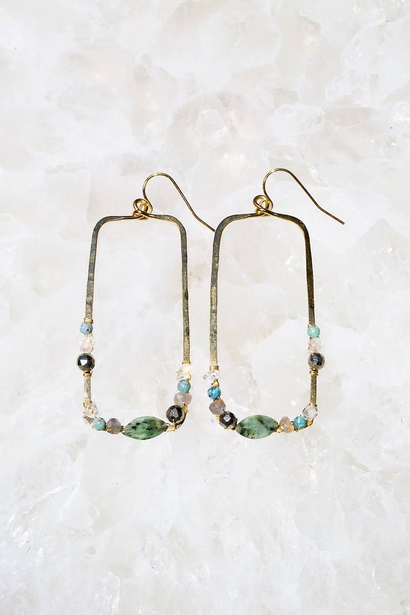 native gem earrings