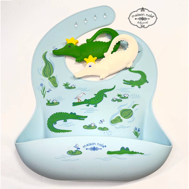 Maison Nola Baby - Wholesale Teether (Not Clip-On) - Baby - Louisiana Alligator Silicone teether4