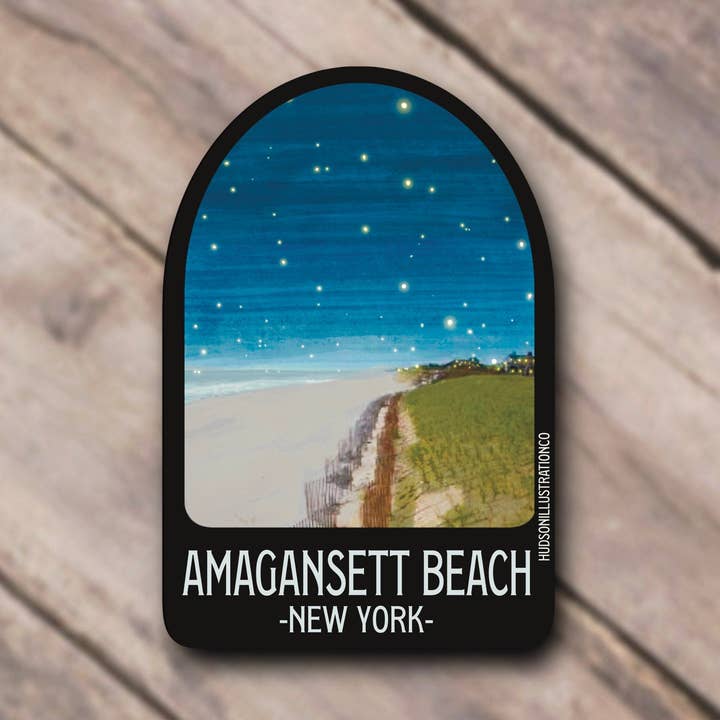 Amagansett Strand New York Long Island for engroshandel hos Hudson Illustration Co - About Town Co