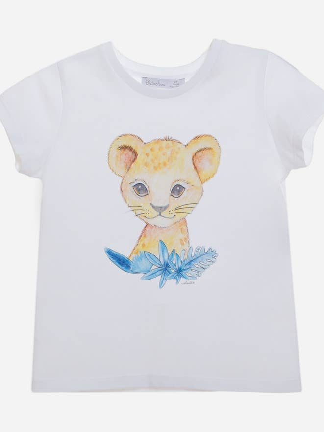 Drenge t-shirt med løveprint for engroshandel hos Patachou