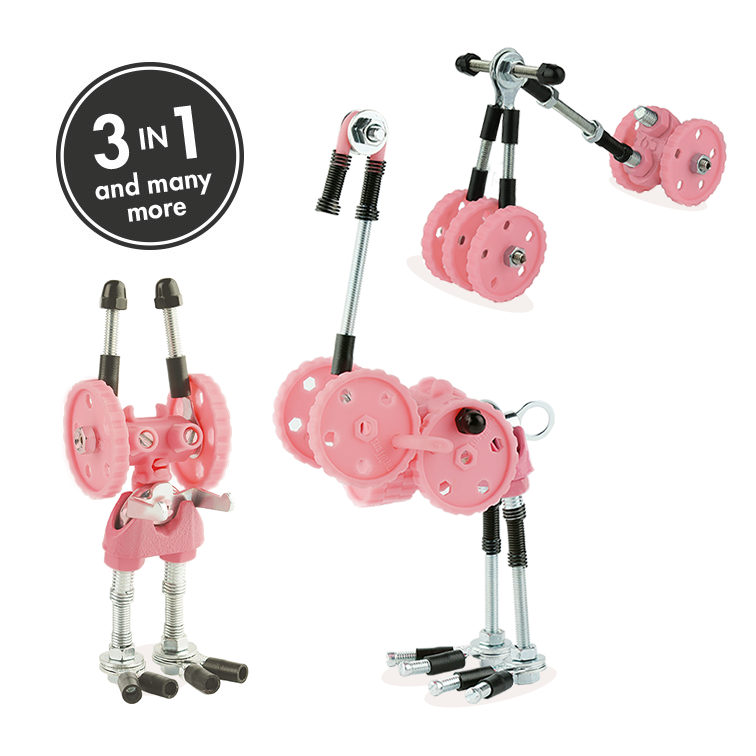 The OffBits - Vente Jeu construction – enfant - FlamingoBit - Animal Kit : ensemble de jouets de construction Flamingo pour enfants1