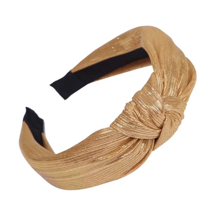 Gold Top Knot Headband for wholesale by Lolo Headbands