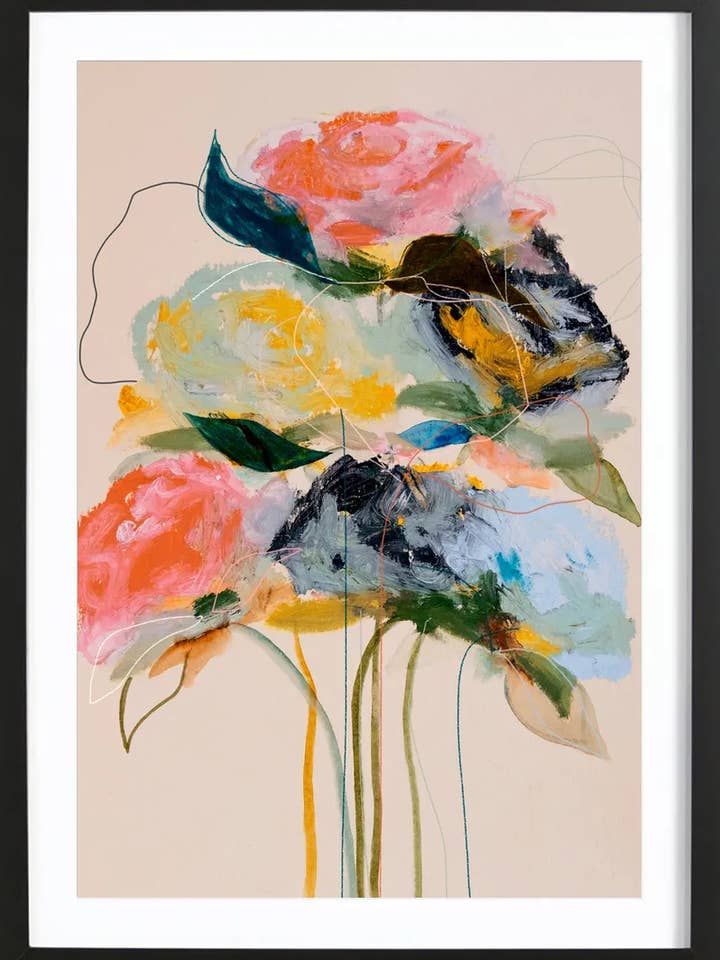 Affiche encadrée Bloomseries Cadmium Premium pour la vente par JUNIQE