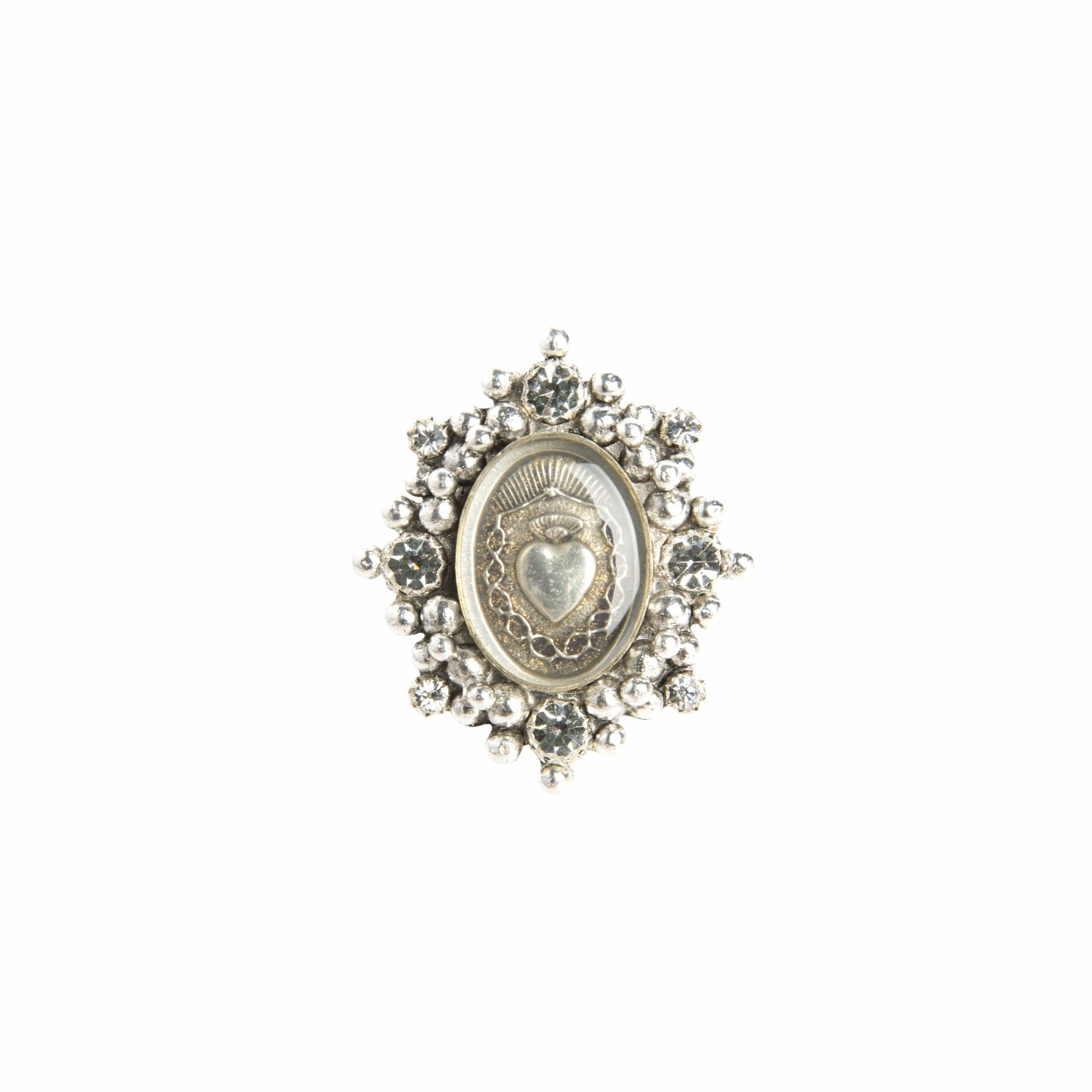 VSA Designs Inc. - Wholesale Cocktail/Statement Ring - Oval Cloister Sacred Heart Ring3