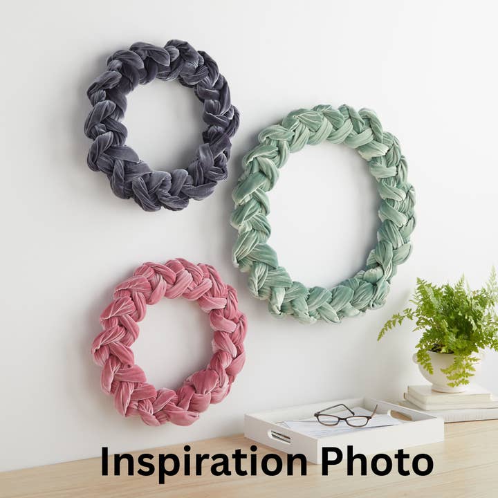 Your Heart's Content - Wholesale Wreath - Woven Velvet Wreaths Entry Wall, Winter Centerpiece, Door8
