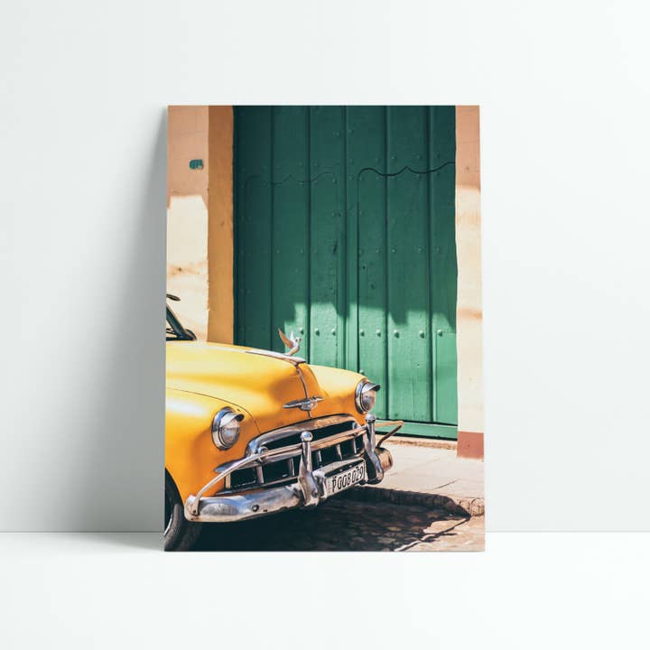 POSTER 30x40 CM - CARS OF CUBA N.5-17224 for wholesale by David & David Studio