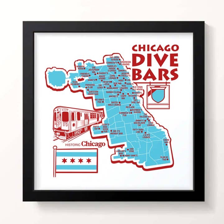 Harebrained! - Wholesale Art Print - Chicago Dive Bars Print