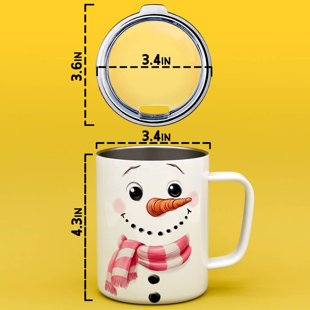 Loftipop - Wholesale Insulated Mug/Tumbler - Cute Snowman Insulated Mug, Winter Holiday Christmas Gifts2