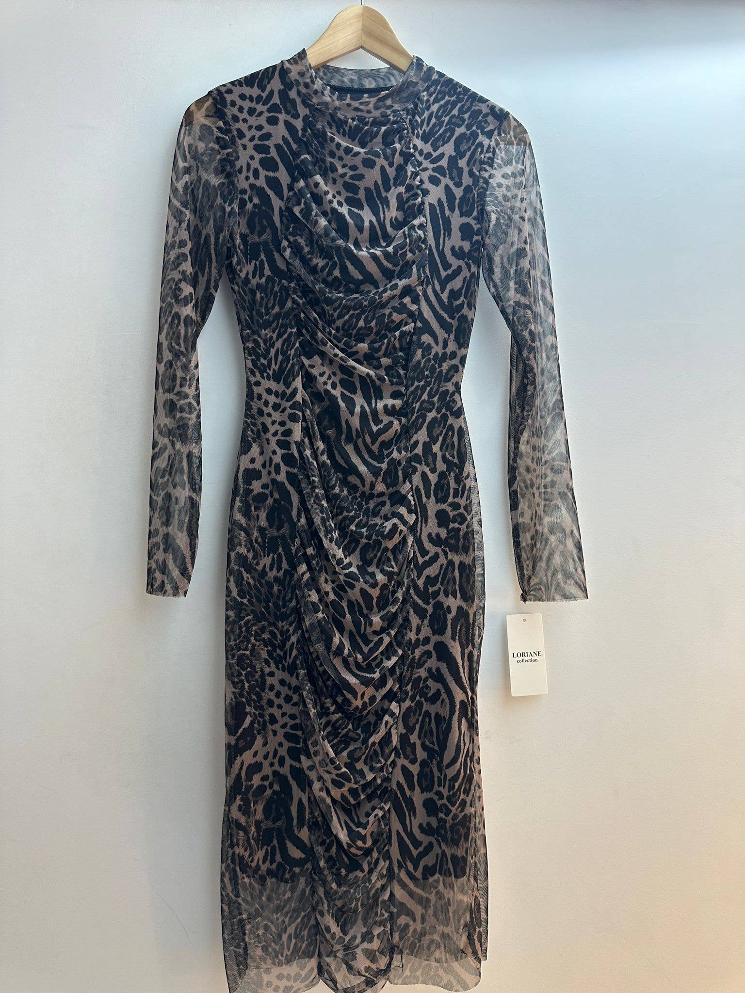 LORIANE - Wholesale Dress - Women's - 6818 One Size Bodycon Print Maxi Dress 4