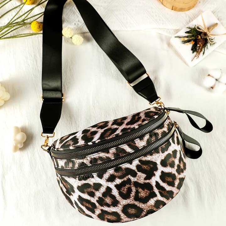 Suhkasana - Wholesale Crossbody Bag - Women's - Camo Print Crossbody Shoulder Bag with Gold Chain Detail36