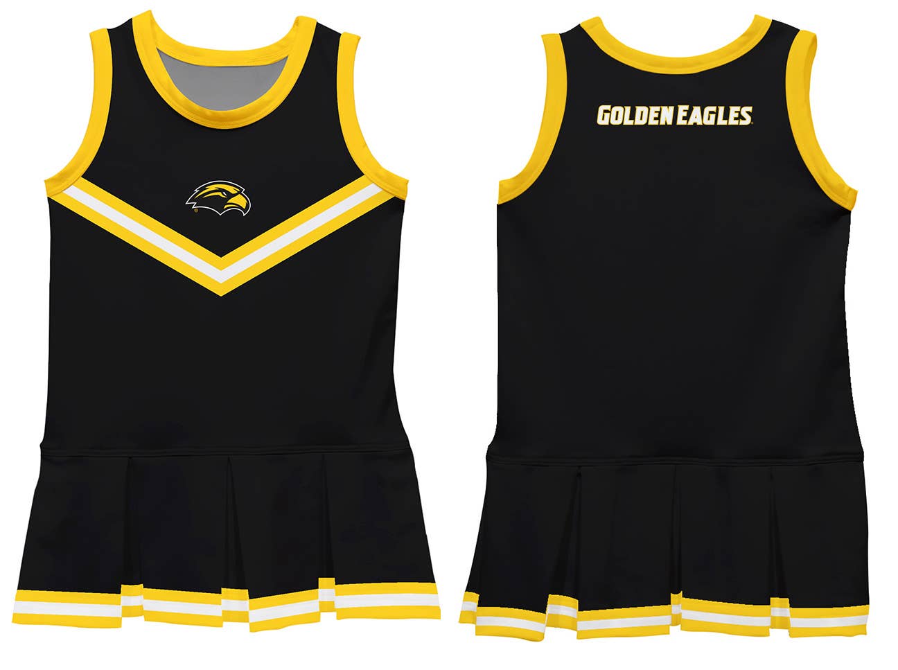 Vive La Fete - Wholesale Dress - Kids - Southern Miss Golden Eagles Sleeveless Cheerleader Dress2