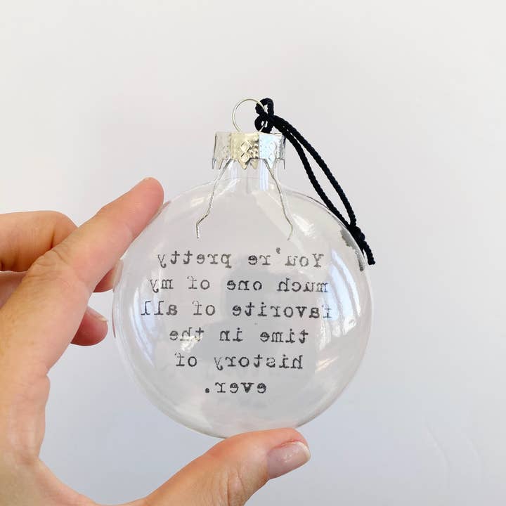 Skel & Co - Wholesale Ornament - History Of Ever See-Through/Glitter Glass Holiday Ornament4