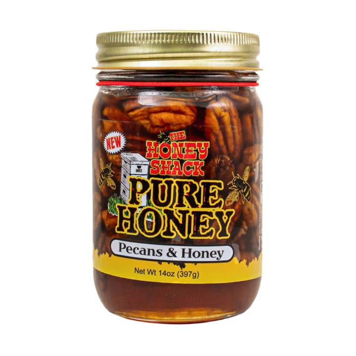 The Honey Shack - Wholesale Honey - Pecans & Honey 14 oz0
