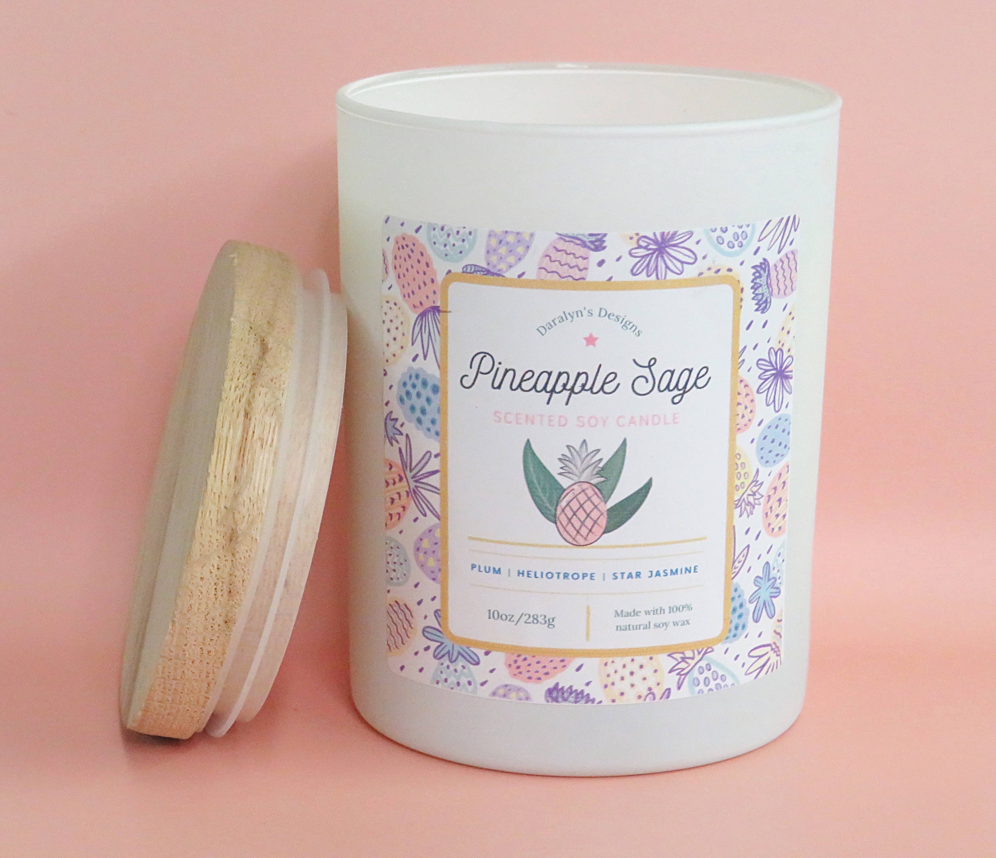 Daralyn's Designs - Wholesale Jar/Filled Candle - Coconut-Soy Creme Candle | 10oz  | Wooden Wick | All Natural8