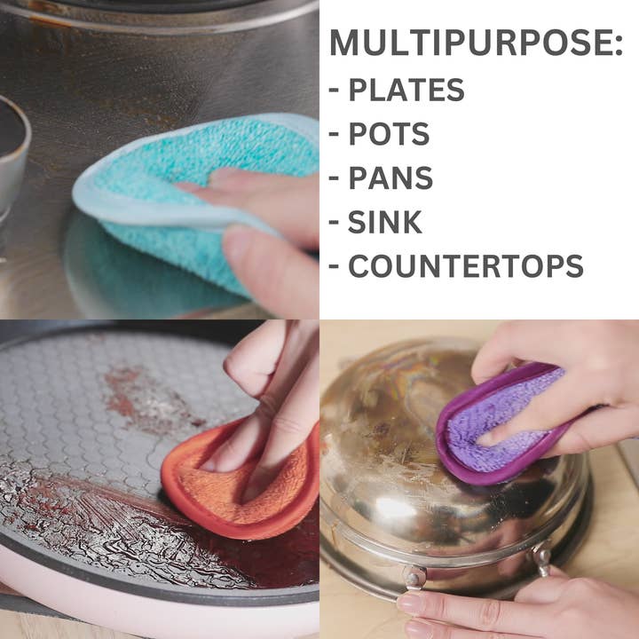 Kook Shop - Wholesale Cleaning Sponge - Magic Scouring Pad - Gray5