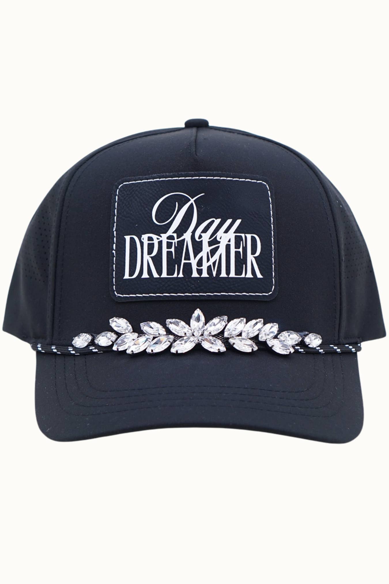 Olive & Pique - Wholesale Trucker hat – Women’s - DAYDREAMER Bejeweled Glitz Athletic Trucker Cap +Leatherette