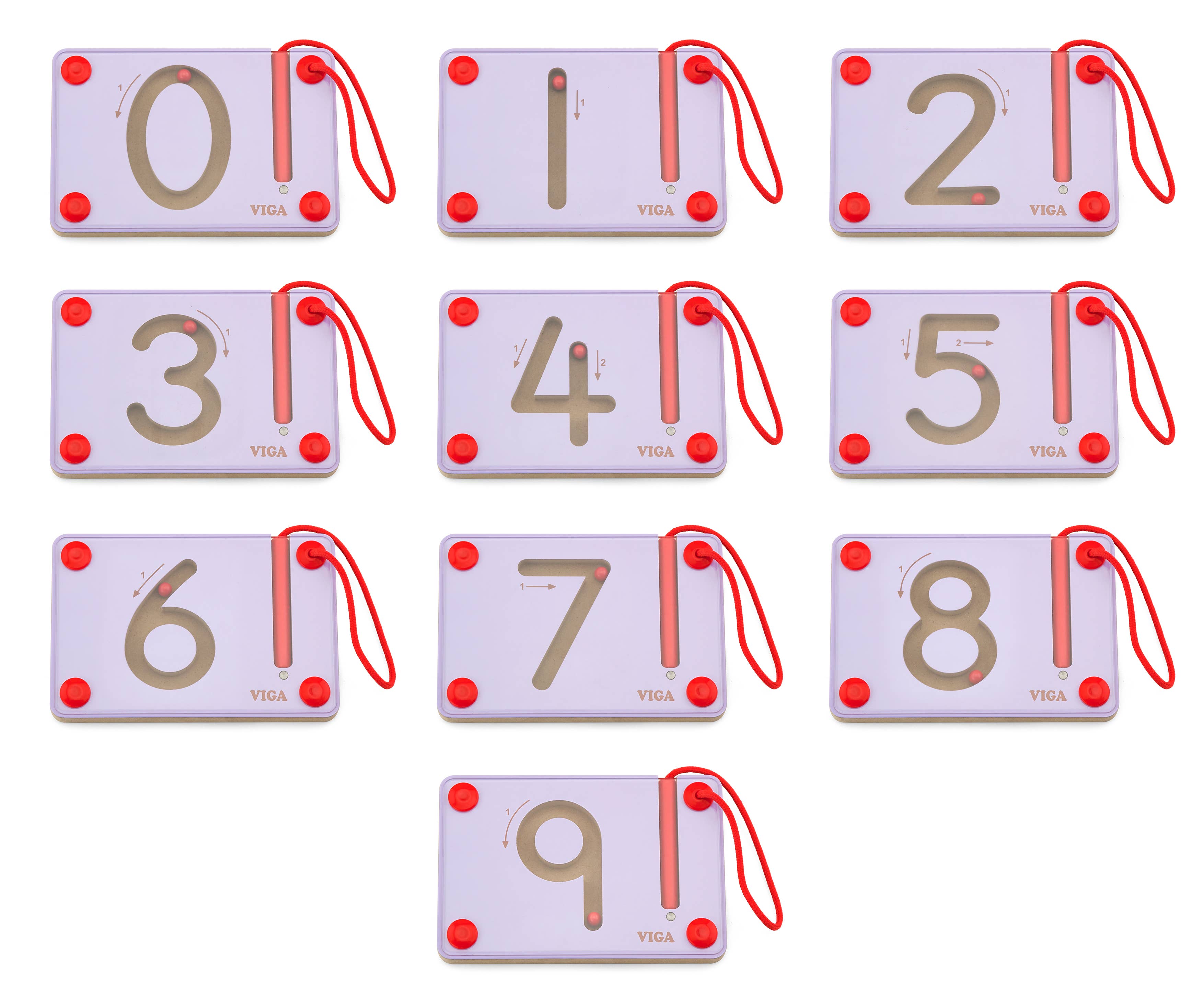 Trade Toys Limited - Wholesale Wood Toy - Kids - Viga Magnetic Writing Board Number 10pcs Set5