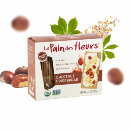 Gourmet Food Solutions, Inc. - Wholesale Crackers - Gluten Free Crackers - Chestnut "Le Pain des Fleurs"