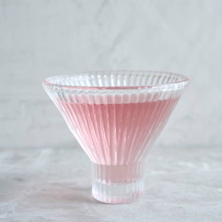The Collective - Wholesale Cocktail/Liquor Glass - Pressed Clear Martini Glasses - Set of 42