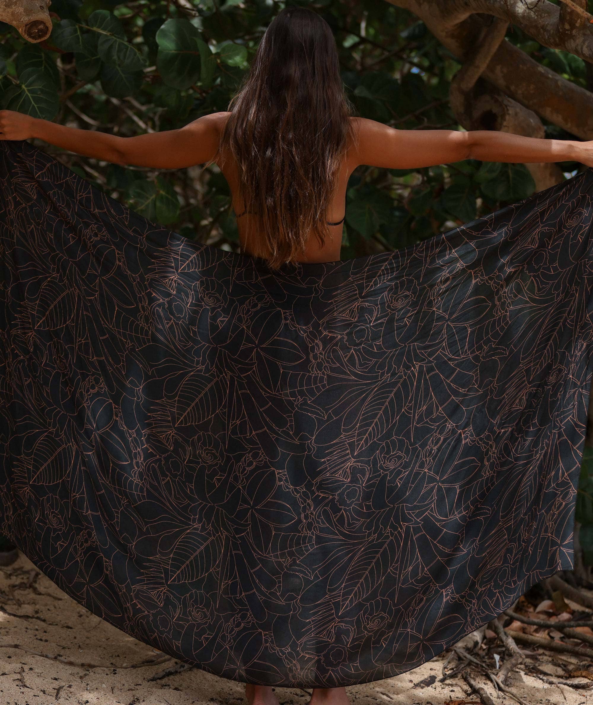 Tag Aloha Co. - Wholesale Swim Cover Up - Women's - Nahele Pareo Sarong1