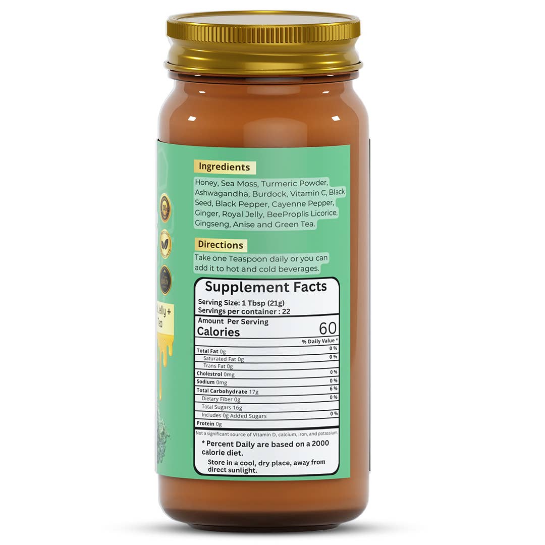 Herb To Body – Großhandel Honig – Super Seemoos-Honig 16 Unzen1