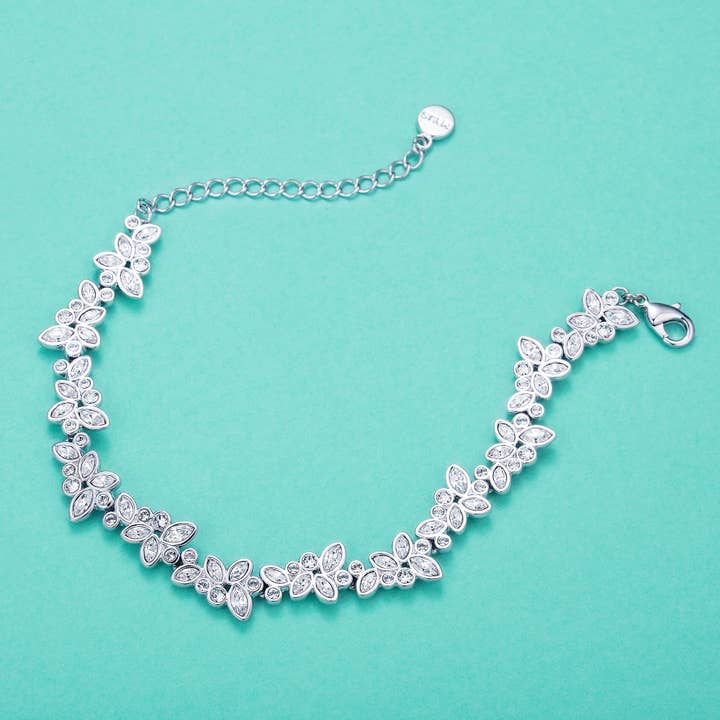 My Jewellery Story - Wholesale Charm/dangle bracelet - Enchanted Bracelet with Swarovski WGP MYJS Bridal1