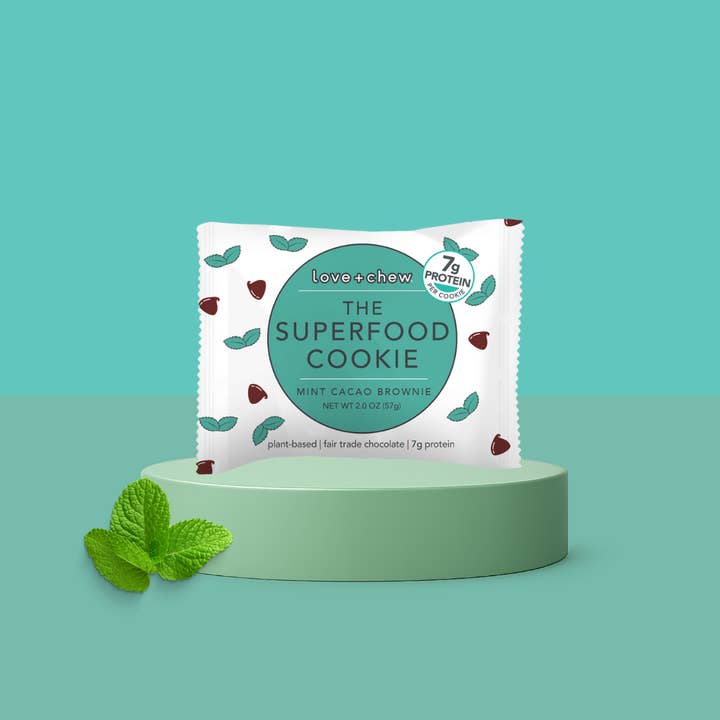 Mint Cacao Brownie for wholesale by Love + Chew