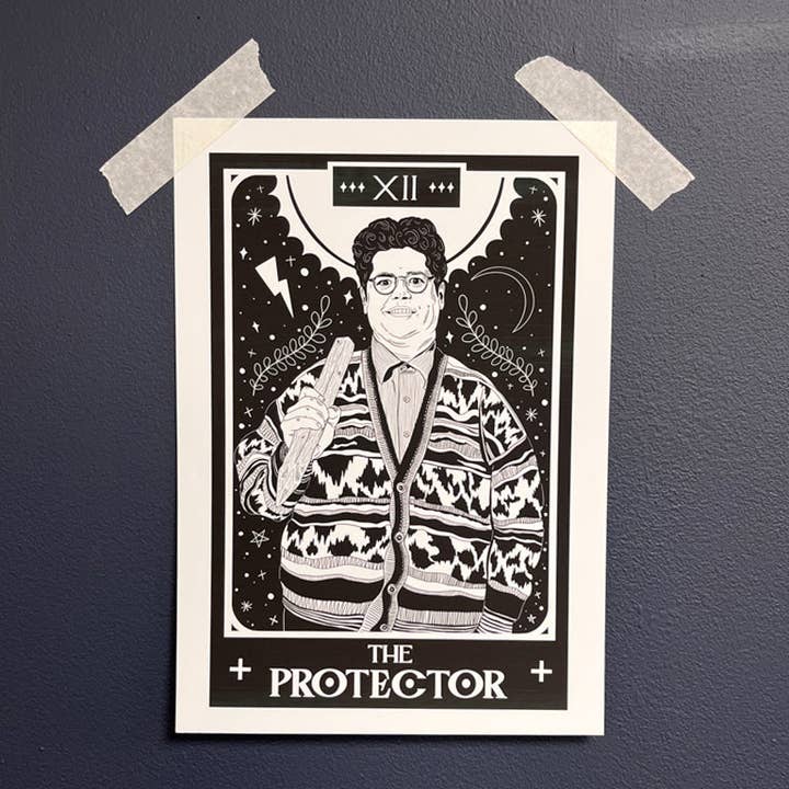 THE PROTECTOR WWDITS TAROT PRINT for wholesale by Cor