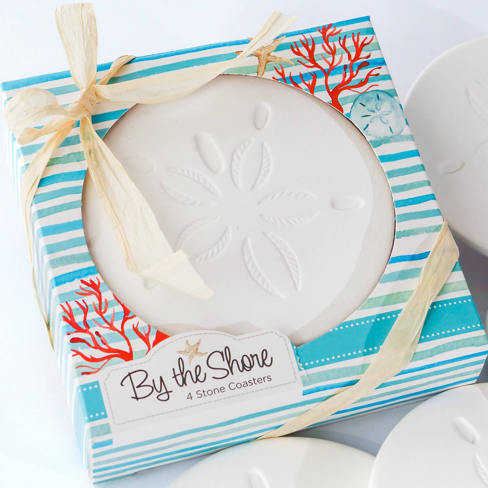 Kate Aspen - Wholesale Coasters - By the Shore Sand Dollar Drink Coaster Set of 44