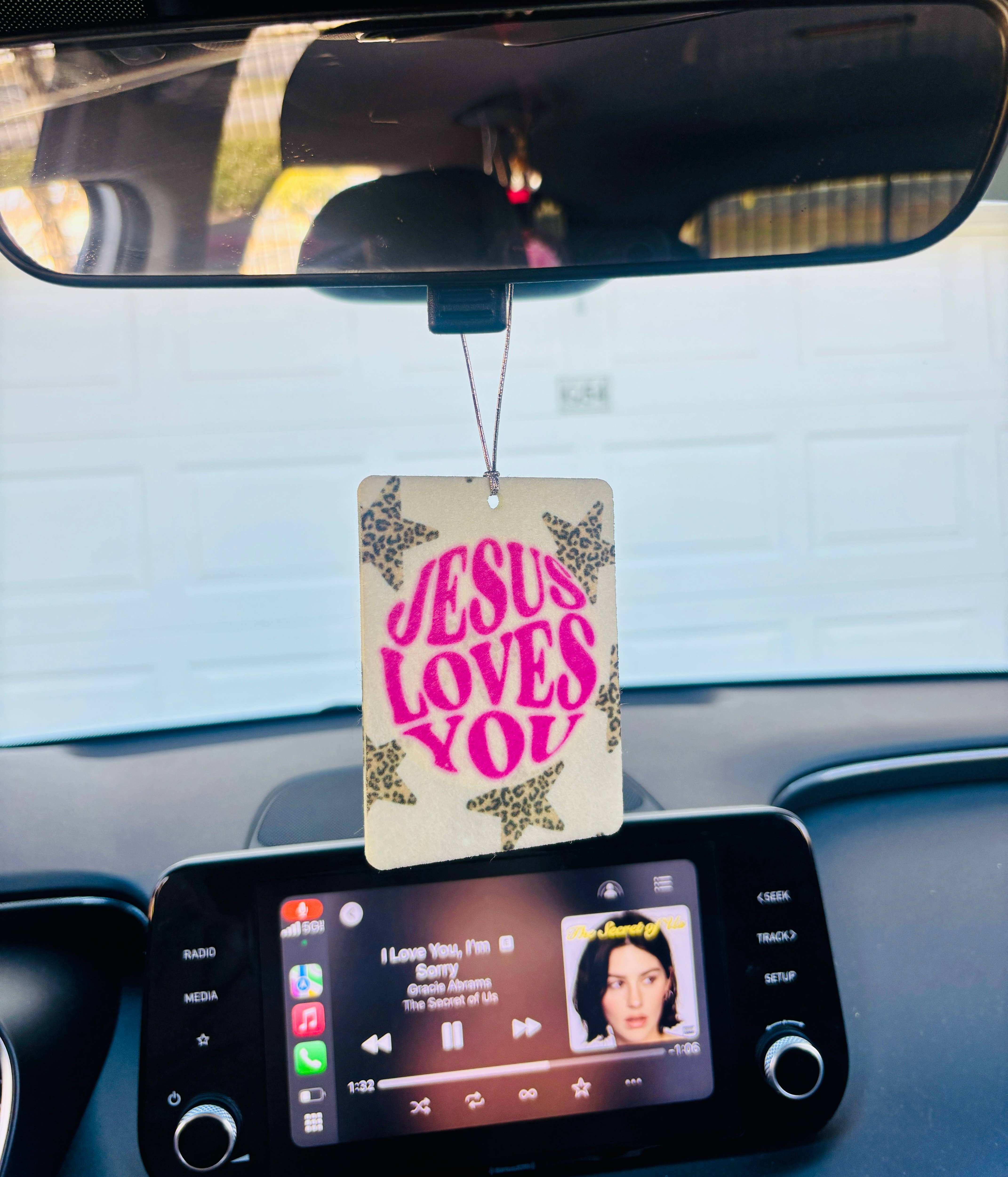 Bizzz Designs - Wholesale Car Freshener - Women's - Jesus Loves You Felt Freshie Boutique Car Air Freshener