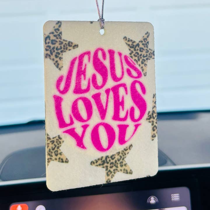 Bizzz Designs - Wholesale Car Freshener - Women's - Jesus Loves You Felt Freshie Boutique Car Air Freshener0