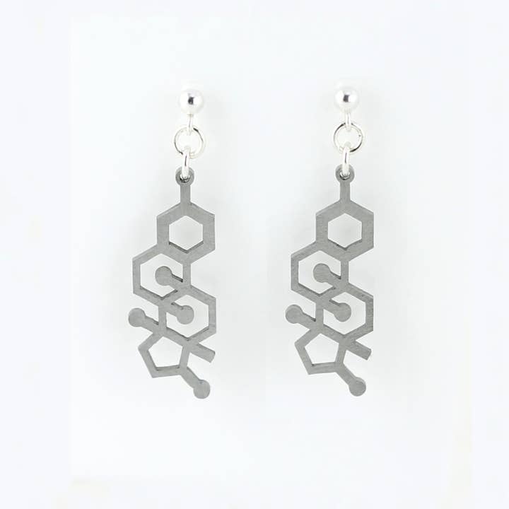 Sorcery Science – wholesale Hängande örhängen – Östrogen Molecule Studs