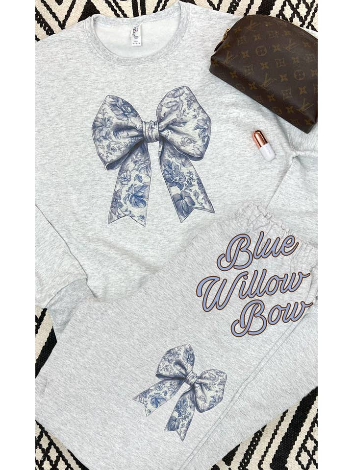 Sugar Stitch - Wholesale Lounge Sweatpants/Joggers - Women's - Big On Bows Graphic Sweatpants4