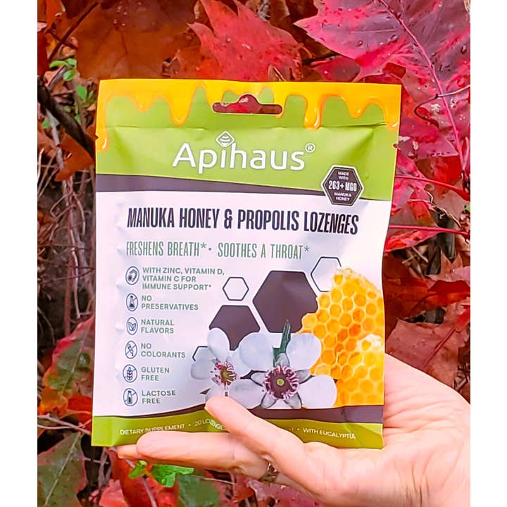 Vando Naturals - Wholesale Lozenges/Cough Drops - Apihaus Manuka Honey and Propolis Lozenges 20 pcs2