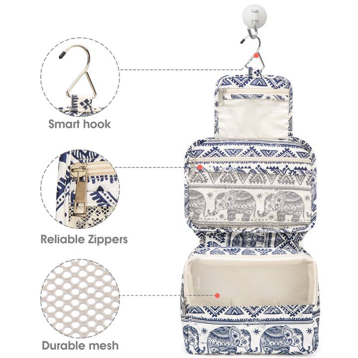 NARWEY INC - Wholesale Toiletry Bag - Women's - Hanging Travel Toiletry Bag Cosmetic Make up Organizer49