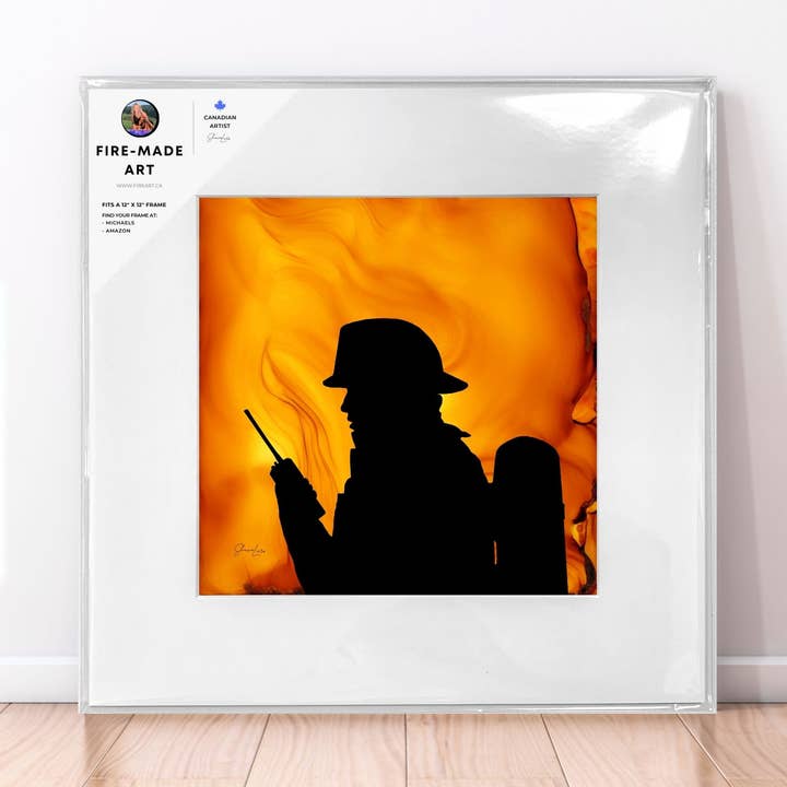 Captains Got Our Back | Fire-Made Art Firefighter Print for wholesale by Fire-Made Art