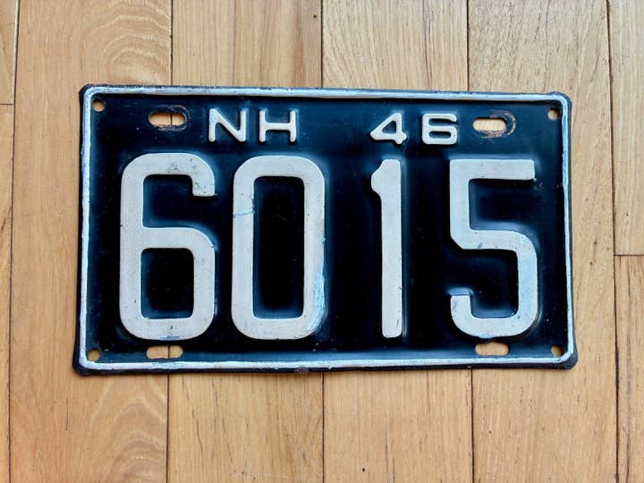 1946 New Hampshire License Plate for wholesale by RusticPlates
