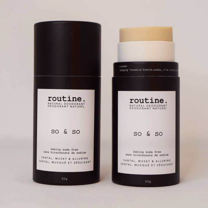 Baking Soda Free - So & So 50g Deodorant STICK for wholesale by Routine
