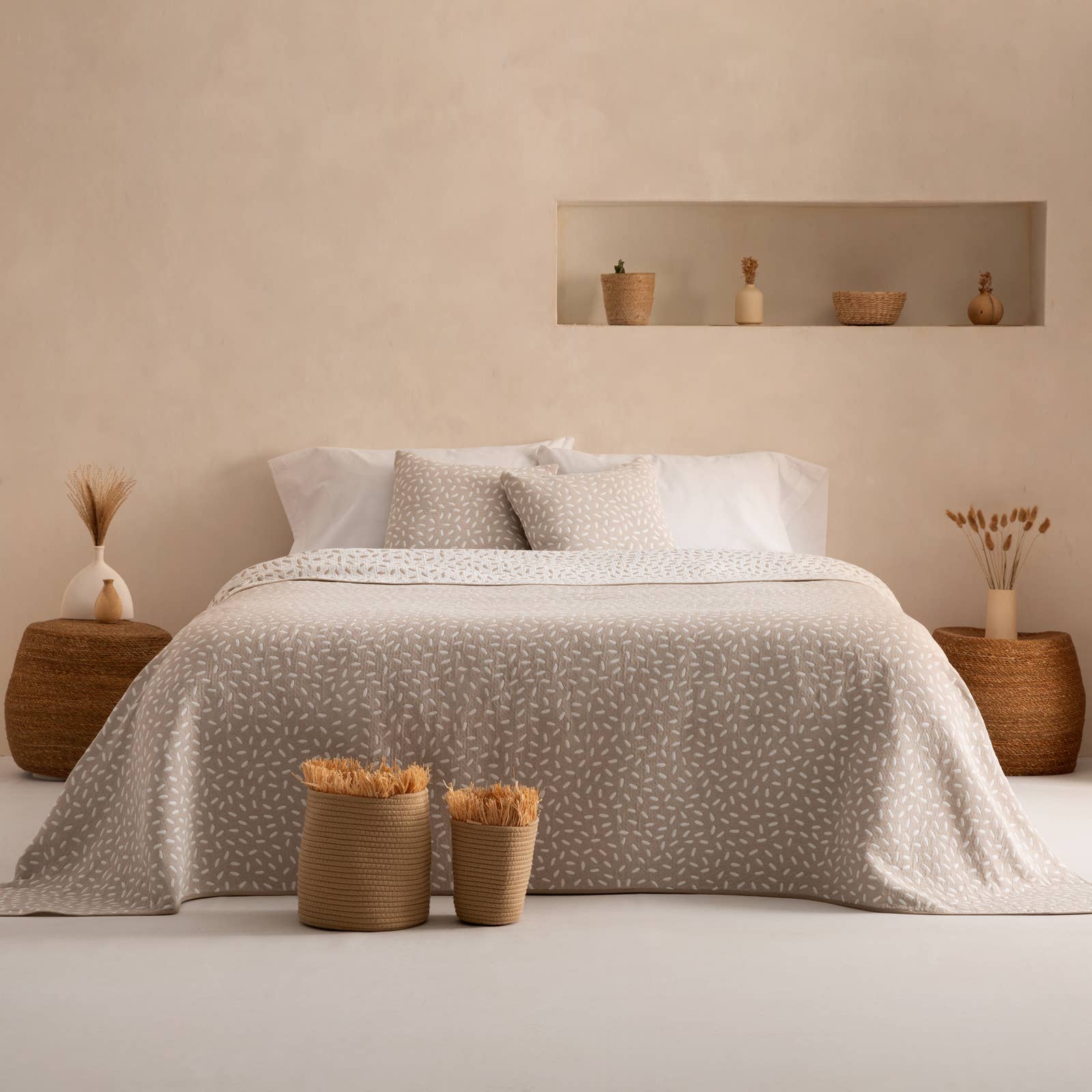 GAMUSI - Wholesale Quilt - CINTI light cotton jacquard bedspread2