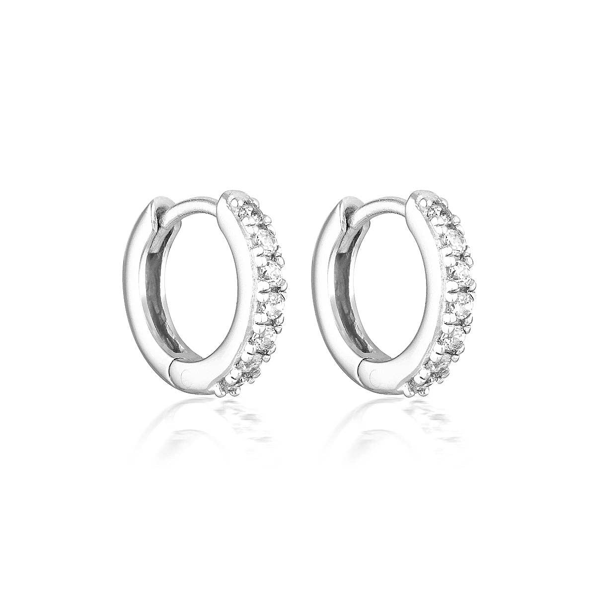 EL&RO Jewellery - Wholesale Huggie earrings - LINA HUGGIES | SILVER0