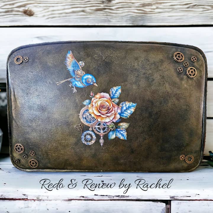 Undead Furniture Co - Wholesale Sublimation Transfer - NEW "Steampunk Birds" Mini Rub-On Transfer Set6