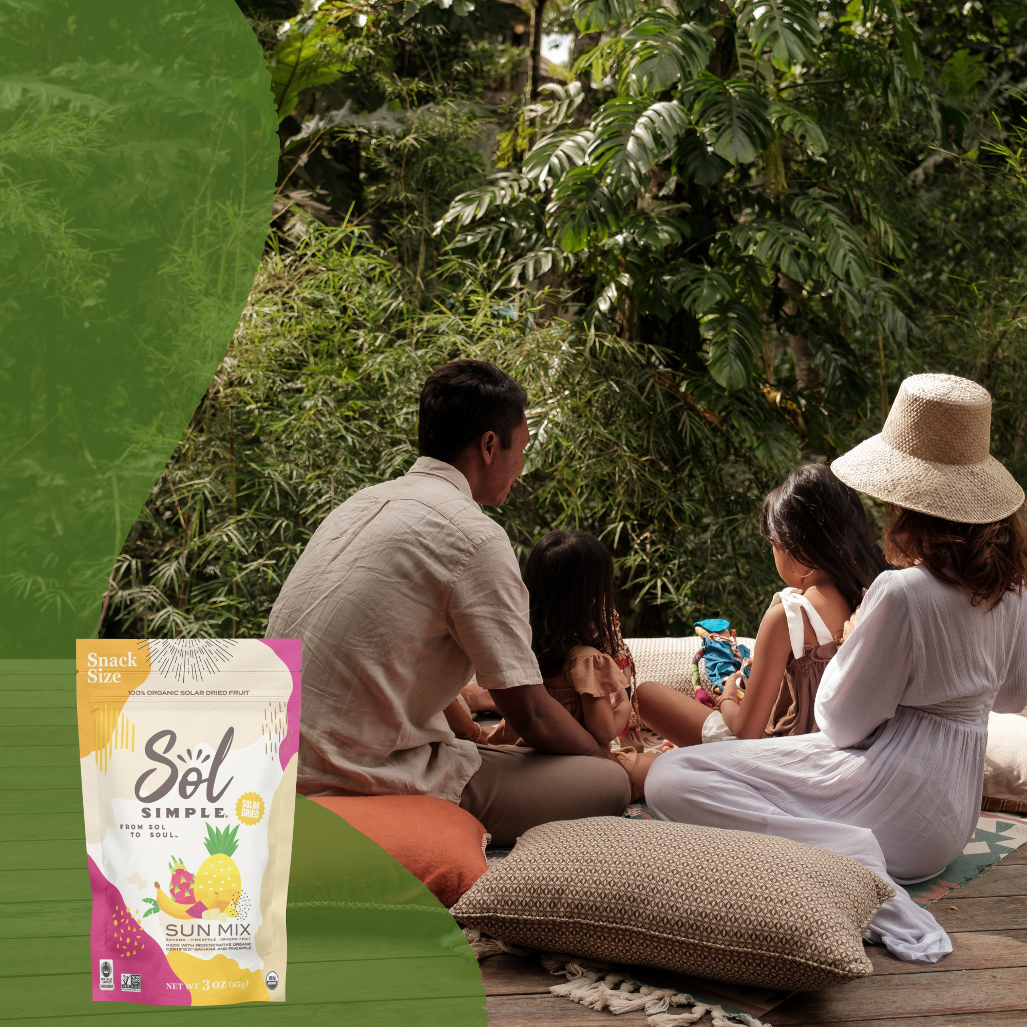 Sol Simple - Wholesale Dried/Dehydrated Fruit - Dried Sun Mix: Organic Banana, Pineapple, and Dragon Fruit5