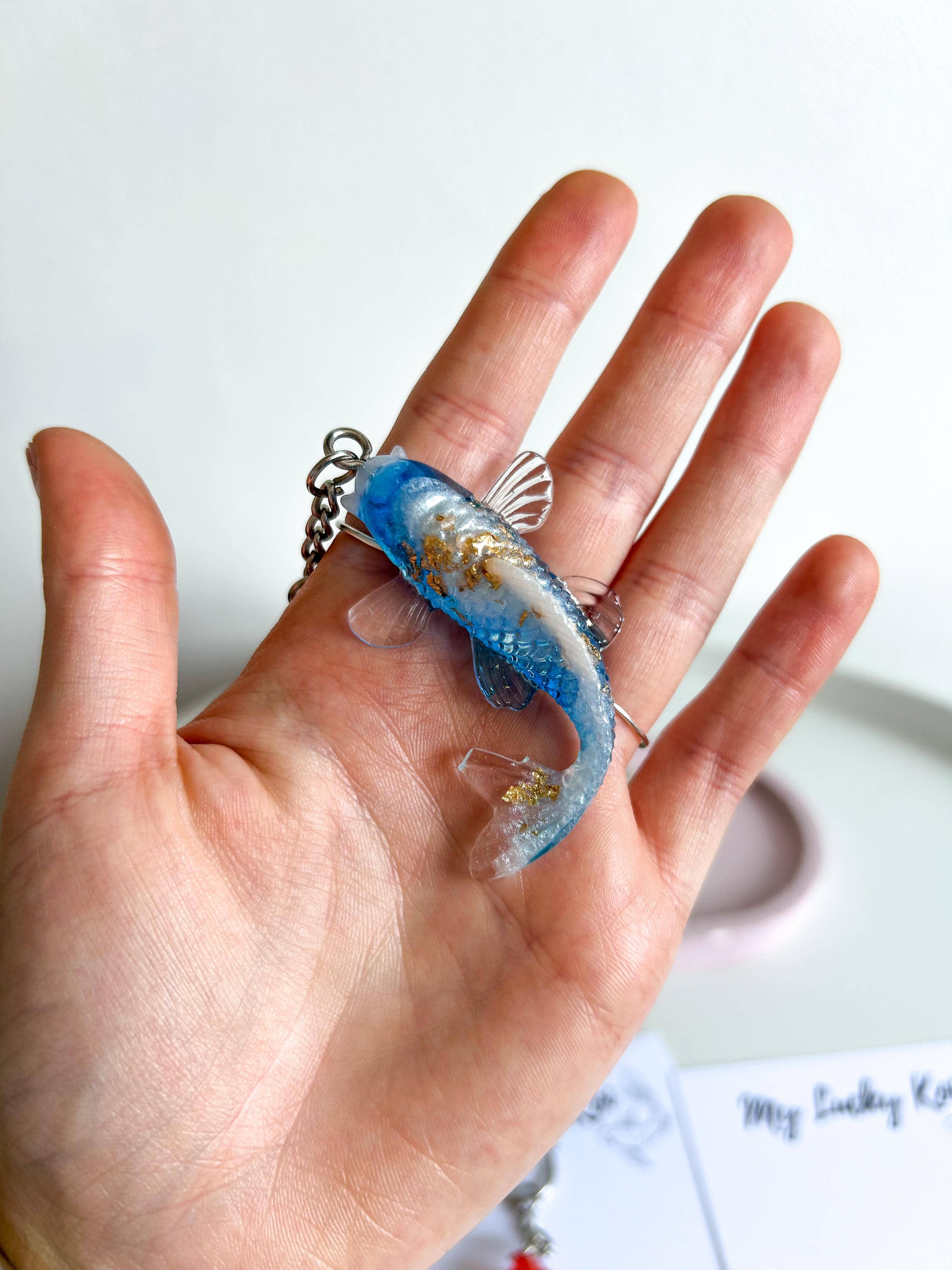 Moonieshandmade – wholesale Keychain – Women's – Koi Keychains, Fish Keyring, Koi Carp Keychain2