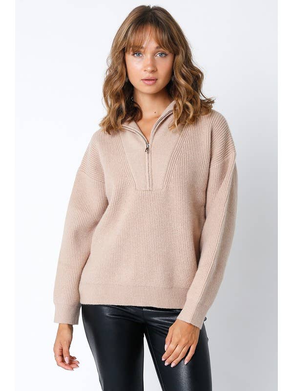 Olivaceous - Wholesale Knit Sweater - Women's - Pheba Sweater4