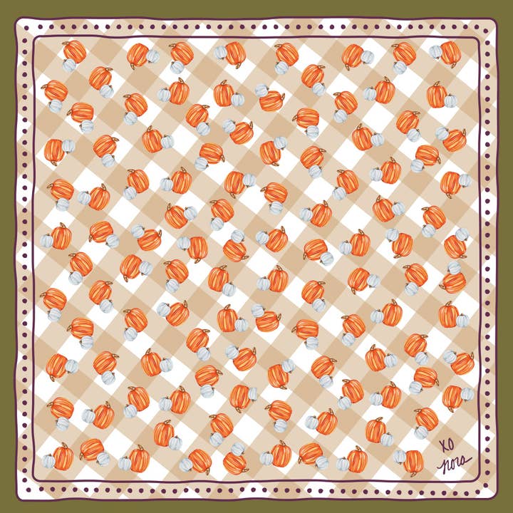 Bufanda tipo bandana Pumpkin Spice para venta al por mayor de KEVA